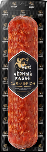 Колбаса сырокопченая ЧЕРНЫЙ КАБАН Сальчичон, весовая, фото