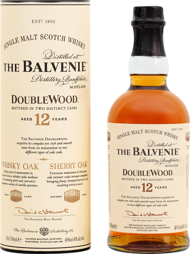 Виски BALVENIE DOUBLE WOOD Шотландский односолодовый 12 лет 40%, п/у, 0.7л, вид
