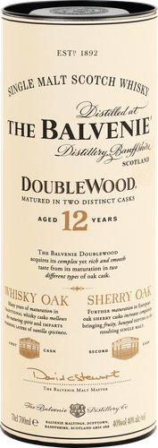 Виски BALVENIE DOUBLE WOOD Шотландский односолодовый 12 лет 40%, п/у, 0.7л, изображение