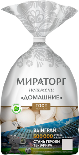 Пельмени МИРАТОРГ Домашние, 700г, изображение