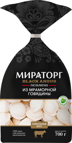 Пельмени МИРАТОРГ из мраморной говядины, 700г, детальное фото