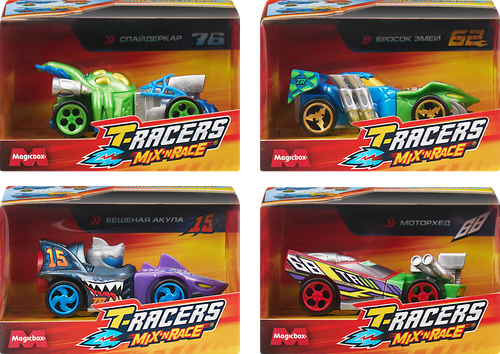 Игрушка T-RACERS Mix'N Race Машинка разборная со сменными деталями, в ассортименте, изображение