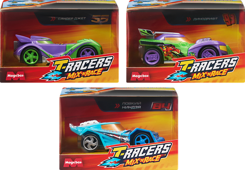 Игрушка T-RACERS Mix'N Race Машинка разборная со сменными деталями, в ассортименте, крупный план