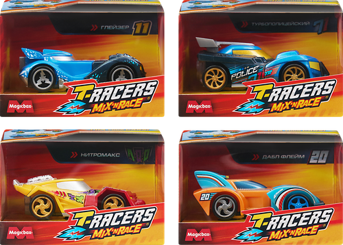 Игрушка T-RACERS Mix'N Race Машинка разборная со сменными деталями, в ассортименте, крупный план