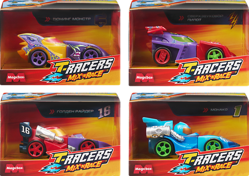 Игрушка T-RACERS Mix'N Race Машинка разборная со сменными деталями, в ассортименте, картинка