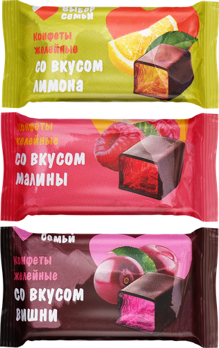 Конфеты ВЫБОР СЕМЬИ с желейными корпусами, в ассортименте, весовые, детальное фото