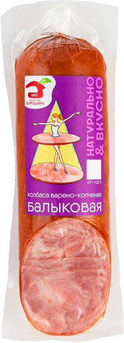 Колбаса варено-копченая МД БОРОДИНА Балыковая, 350г, фотография