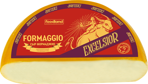 Сыр твердый EXCELSIOR Formaggio с козьим молоком 45%, без змж, весовой, крупный план