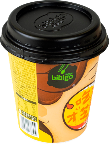 Палочки рисовые BIBIGO Токпокки, в сырном соусе, 160г, вид