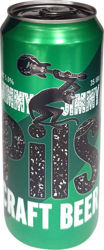 Пиво светлое JIMMY JIMMY Craft pils фильтрованное пастеризованное 5%, 0.45л, вид