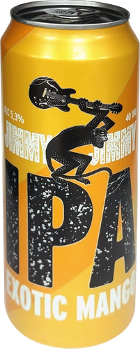 Напиток пивной JIMMY JIMMY Ipa mango фильтрованный пастеризованный 5,3%, 0.45л, картинка