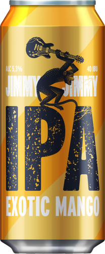 Напиток пивной JIMMY JIMMY Ipa mango фильтрованный пастеризованный 5,3%, 0.45л