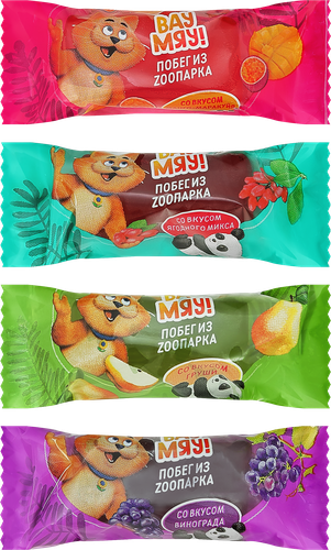 Мармелад жевательный ВАУ МЯУ! Побег из ZOOпарка, весовой, крупный план