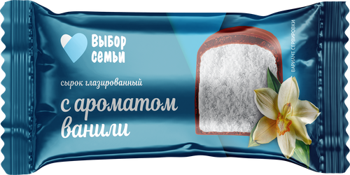 Сырок глазированный ВЫБОР СЕМЬИ Ваниль 16%, без змж, 40г, фото