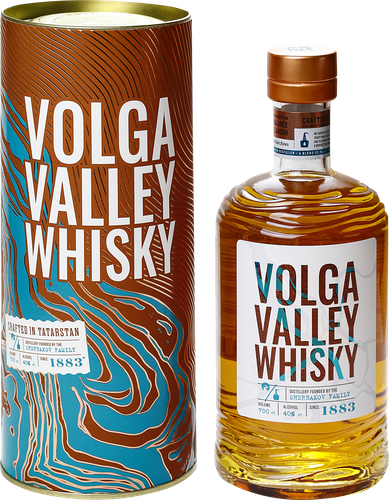 Виски VOLGA VALLEY Whisky Российский ординарный купажированный 40%, 0.7л, вид