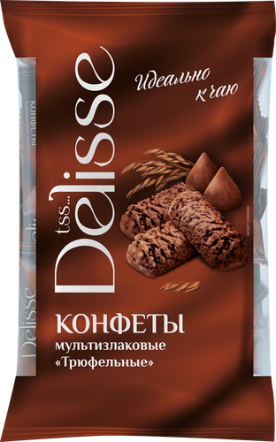 Конфета мультизлаковая DELISSE Трюфельная, 175г, картинка