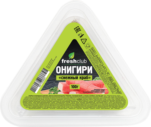 Онигири Снежный краб с соусом Спайси FRESHCLUB, 100г, детальное фото