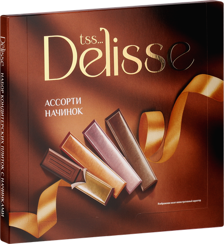 Набор DELISSE кондитерские плитки с начинками, 250г, фотография