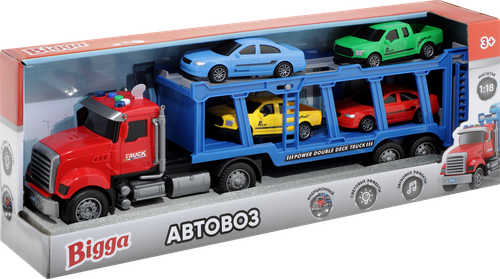 Набор игровой BIGGA Автовоз инерционный со световыми и звуковыми эффектами, Арт. TFC1657748, фотография