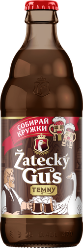 Напиток пивной темный ZATECKY GUS пастеризованный 3,5%, 0,45л, изображение