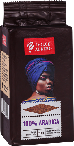 Кофе молотый DOLCE ALBERO 100% arabica, 250г, фотография