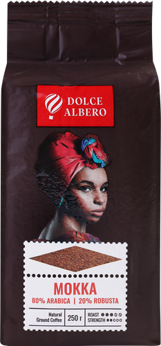 Кофе молотый DOLCE ALBERO Mokka, 250г, фотография
