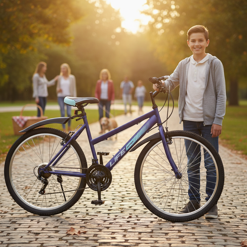 Велосипед ACTIWELL Life, колеса 26" 18 скоростей до 100кг, в ассортименте, Арт. LFE26ST-UW, вид