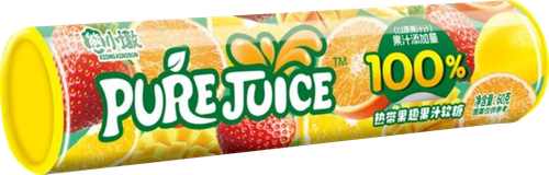 Мармелад жевательный PURE JUICE со вкусом клубники, манго, лимона, апельсина, 60г, вид