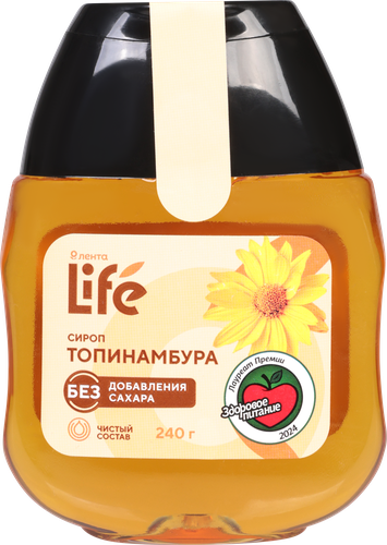 Сироп топинамбура ЛЕНТА LIFE, 240г, вид