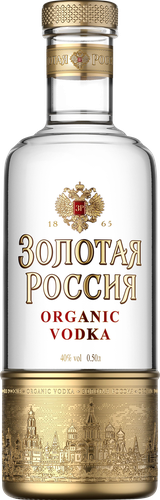 Водка ЗОЛОТАЯ РОССИЯ 40%, 0.5л, картинка