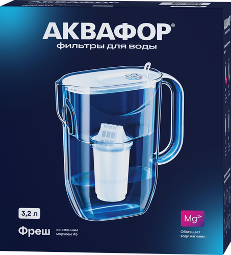 Фильтр-кувшин АКВАФОР Фреш со сменным модулем А5, 3.2л, крупный план