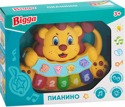 Игрушка BIGGA Пианино со световыми и звуковыми эффектами, Арт. ZH303467/ZH303462, крупный план