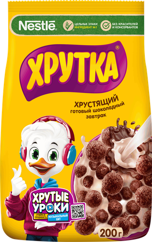Готовый завтрак ХРУТКА Шарики Шоколадные, 200г, крупный план