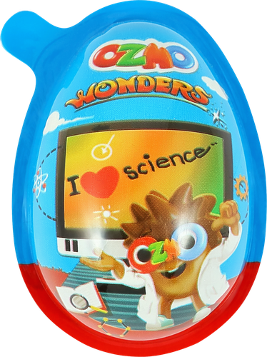 Яйцо шоколадное SOLEN Ozmo Wonders c шоколадно-ореховой начинкой, с игрушкой, 20г, вид