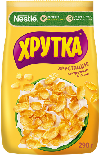Готовый завтрак ХРУТКА Хлопья кукурузные, 290г, фото