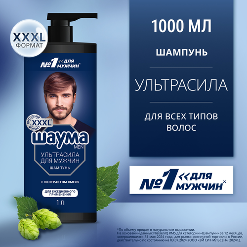Шампунь ШАУМА Men Ультрасила, 1000мл, фотография