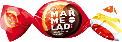 Конфеты KONTI Мармеладные истории Сицилийский Апельсин, весовые, фото