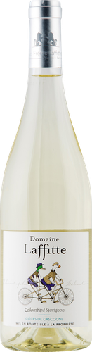 Вино DOMAINE LAFFITTE Кот де Гасконь Коломбар Совиньон ординарное белое полусухое, 0.75л, фотография