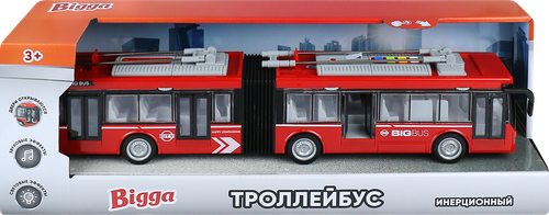 Игрушка инерционная BIGGA Трамвай/Троллейбус со световыми и звуковыми эффектами, в ассортименте, фото