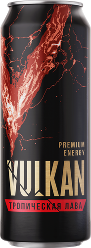 Напиток VULKAN Манго, маракуйя тонизирующий газированный, 0.45л, детальное фото