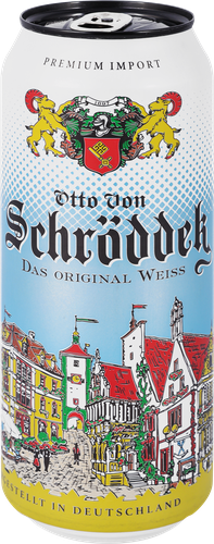 Напиток пивной светлый OTTO VON SCHRODDER Оригинальный пшеничный нефильтрованный неосветленный пастеризованный 5,0%, 0,5л, изображение