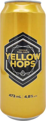Пиво светлое YELLOW HOPS Йеллоу Хопс фильтрованное пастеризованное 4,8%, 0,473л, изображение
