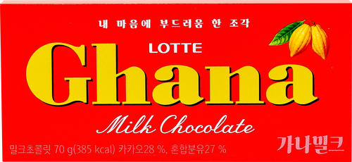 Шоколад молочный LOTTE Гана, 50г, картинка