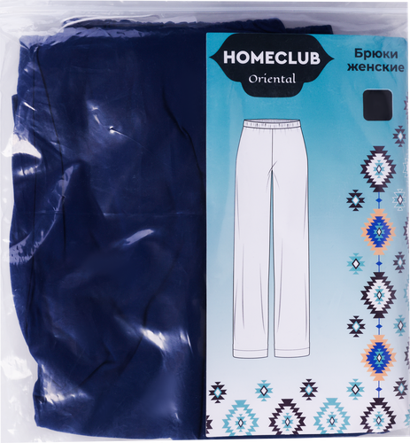 Брюки женские HOMECLUB синие, Арт. L25208-03, крупный план