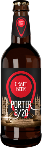Пиво темное КРИНИЦА Porter 8/20 пастеризованное 8,5%, 0,5л, картинка