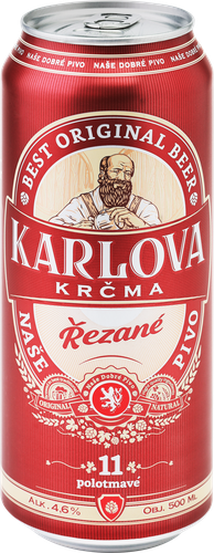 Пиво темное KARLOVA KRCMA REZANE фильтрованное 4,6%, 0,5л, фото