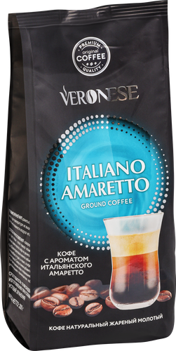 Кофе молотый VERONESE Amaretto ароматизированный, 200г, детальное фото