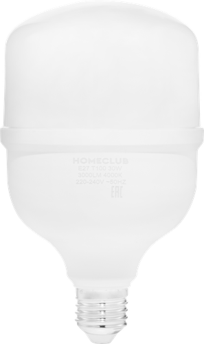 Лампа светодиодная HOMECLUB цилиндр 30Вт E27 нейтральный свет, Арт. LED-T100-30E2740, детальное фото