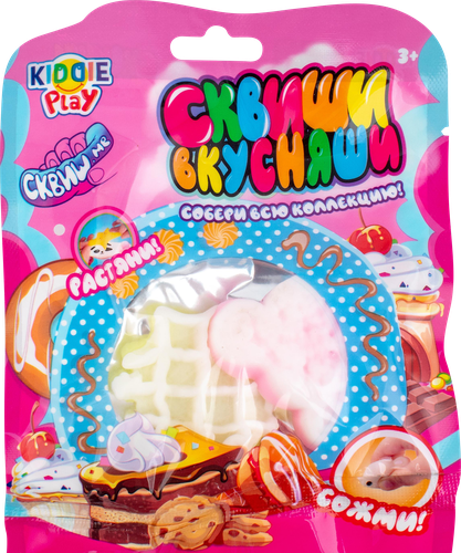 Игрушка KIDDIEPLAY Мини-сквиши Еда, Арт. 32777, 32778, 2шт, крупный план