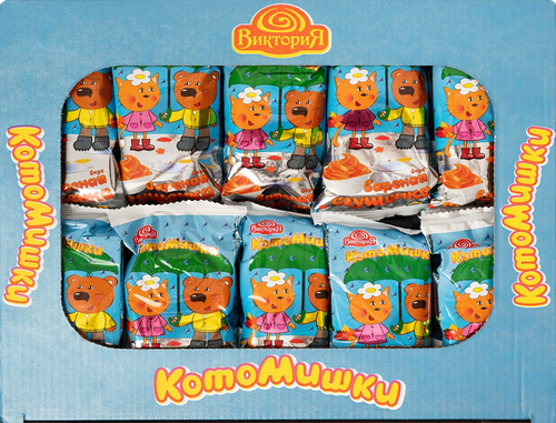 Пирожное КОТОМИШКИ Вареная сгущенка, 1,05кг, крупный план